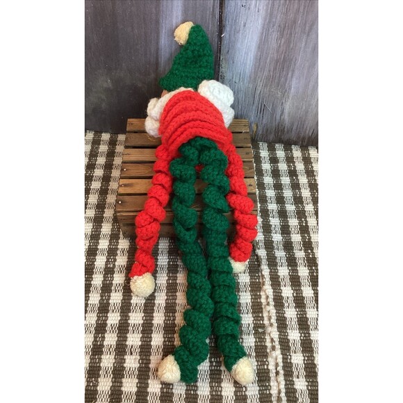 Holiday / Christmas Hand Made Crocheted Pixie ELF + Ornaments & Stockings - Picture 4 of 11